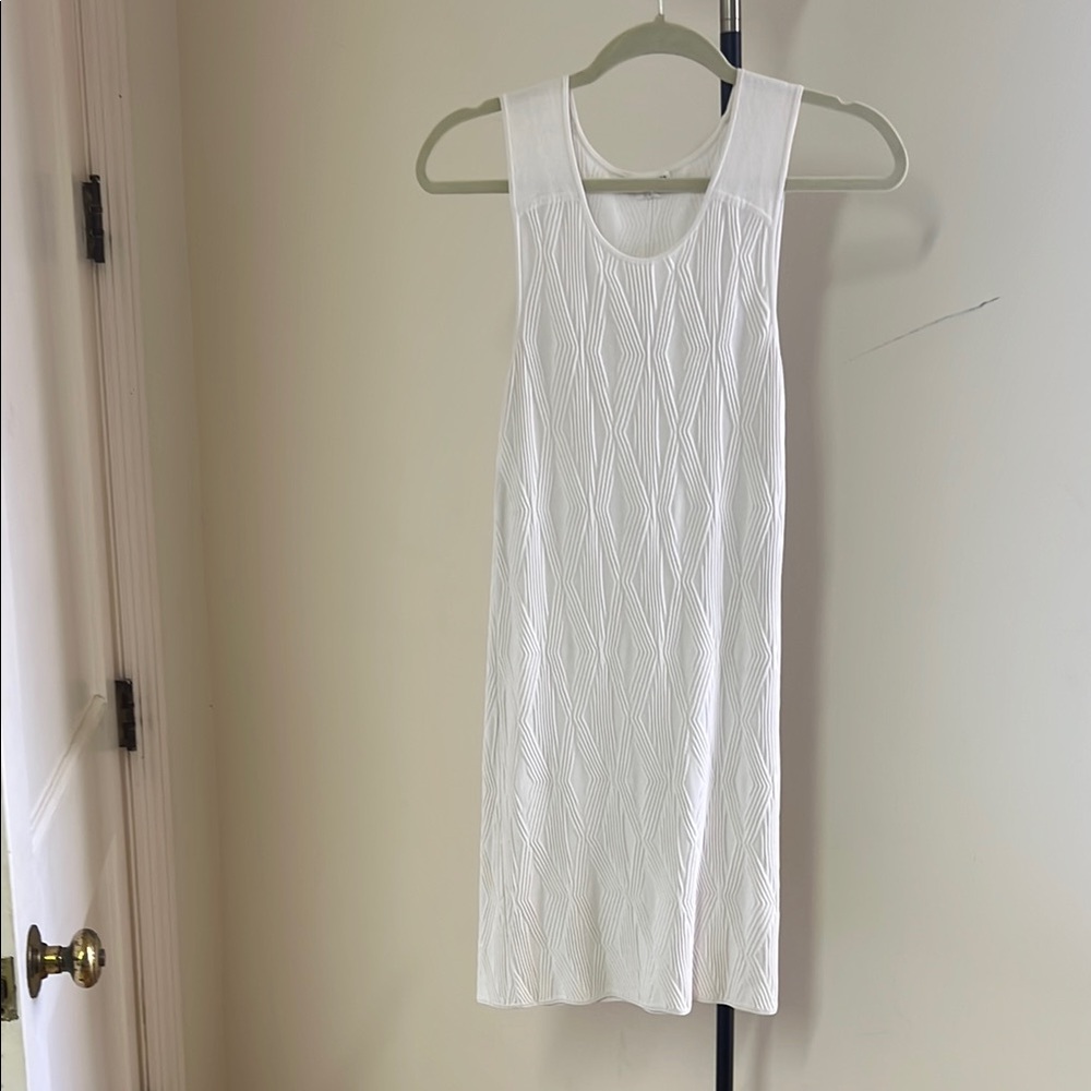Club Monaco Ivory Sleeveless Dress